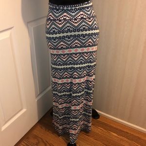Charlotte Russe Aztec Maxi Skirt